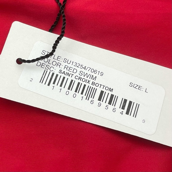 Rachel Pally Saint Croix Side Ruched Bikini Bottoms in Red - Picture 3 of 8